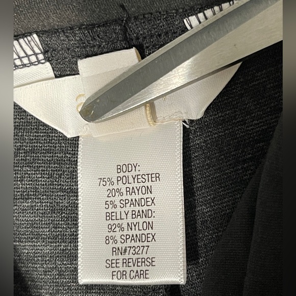 AGLOW Maternity Pants Leggings Jeggings Size S Stretch Dark Gray EUC! - Picture 7 of 9